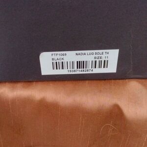 Paul Green Nadia Lug Sole Platform Black Boots Size 11 NWT